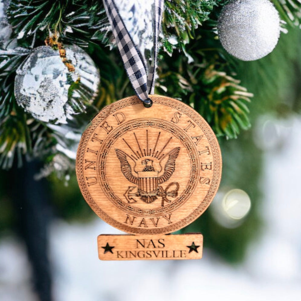 Navy Ornament