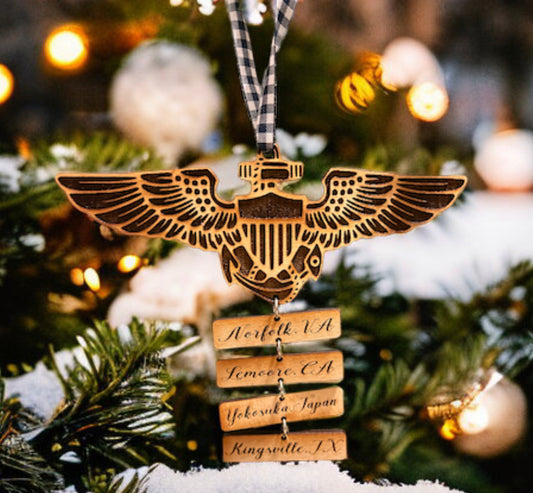 Navy Duty Station Ornament