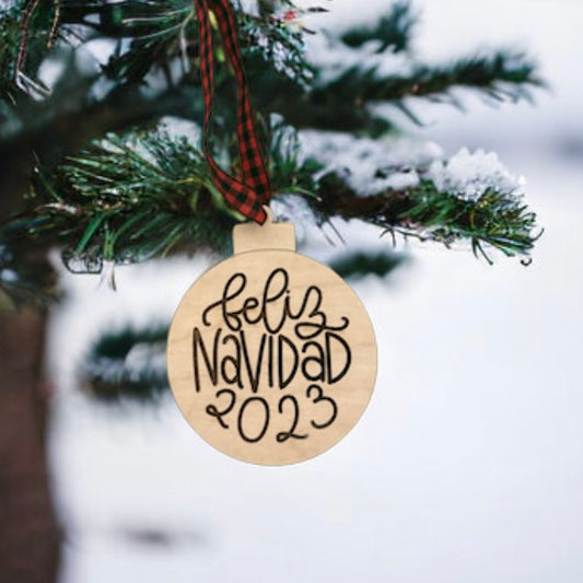 Feliz Navidad 2023 Ornament