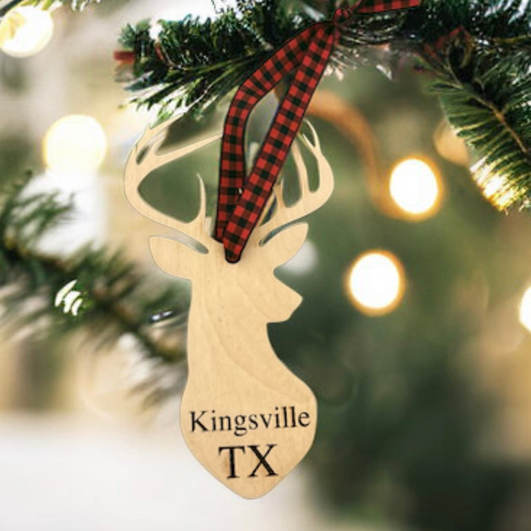 Kingsville, TX Deer Ornament