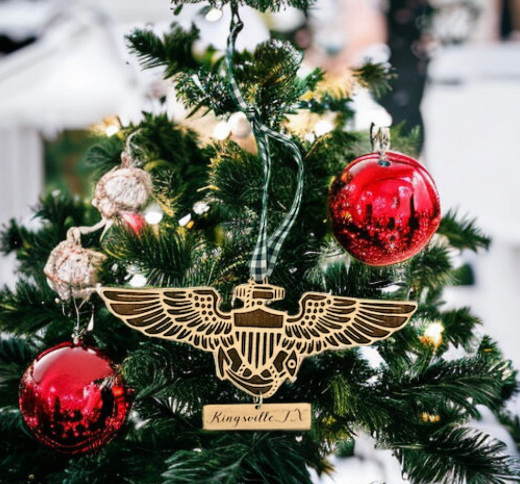 Kingsville Navy Wings Ornament