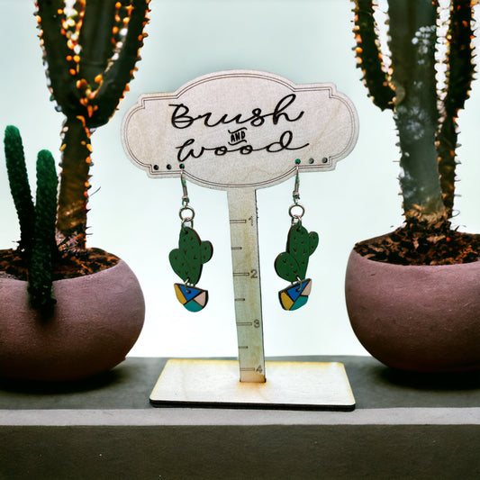 Cactus Dangle Earrings