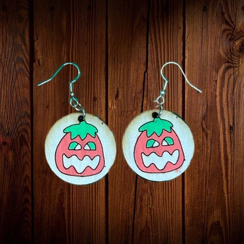 Pumpkin Sugar Cookie Dangle Earrings