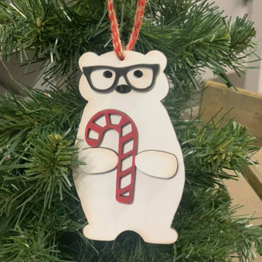 Unfinished DIY Bear Ornament