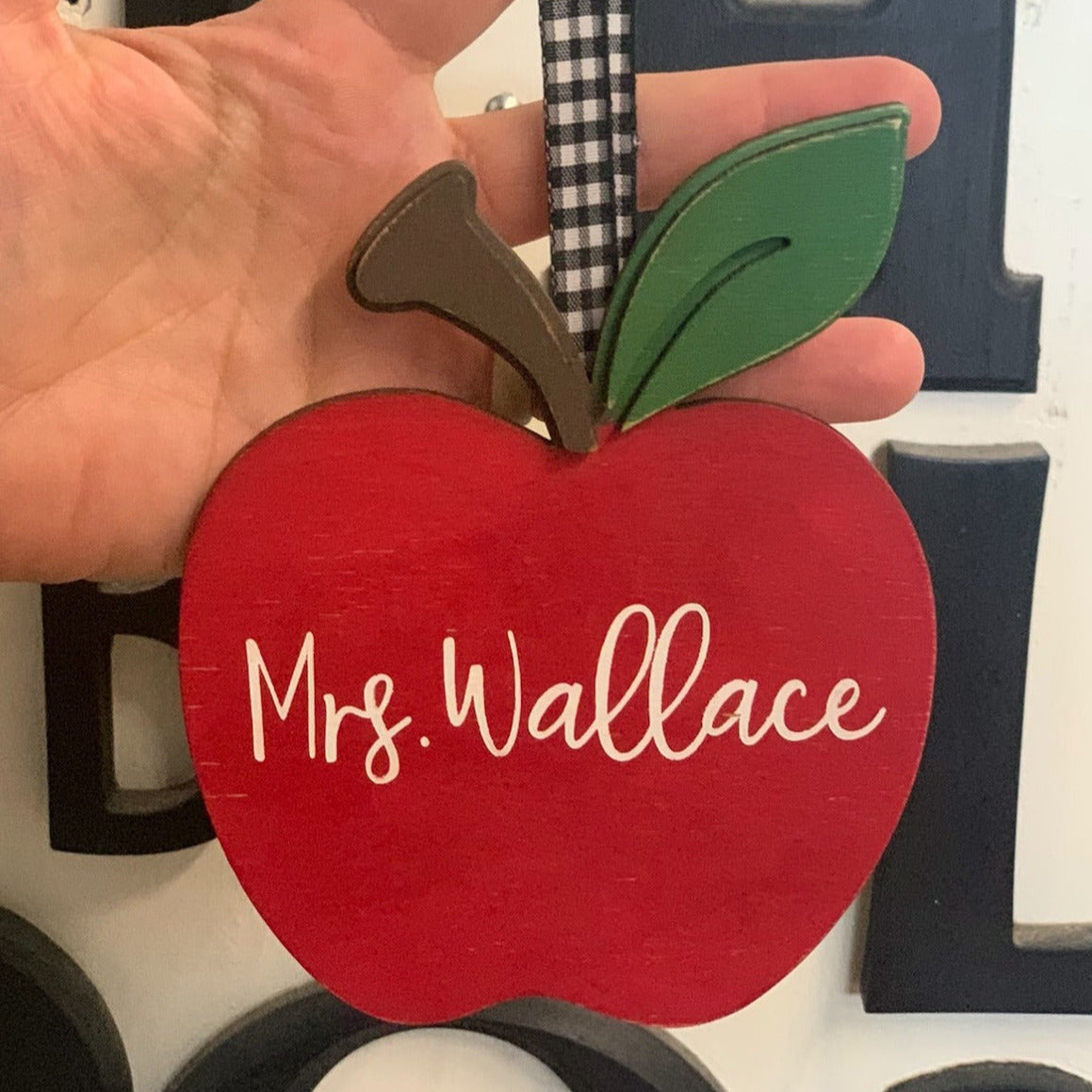 Painted Apple Ornament