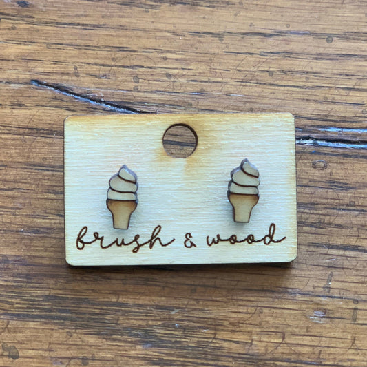 Ice Cream Cone Studs