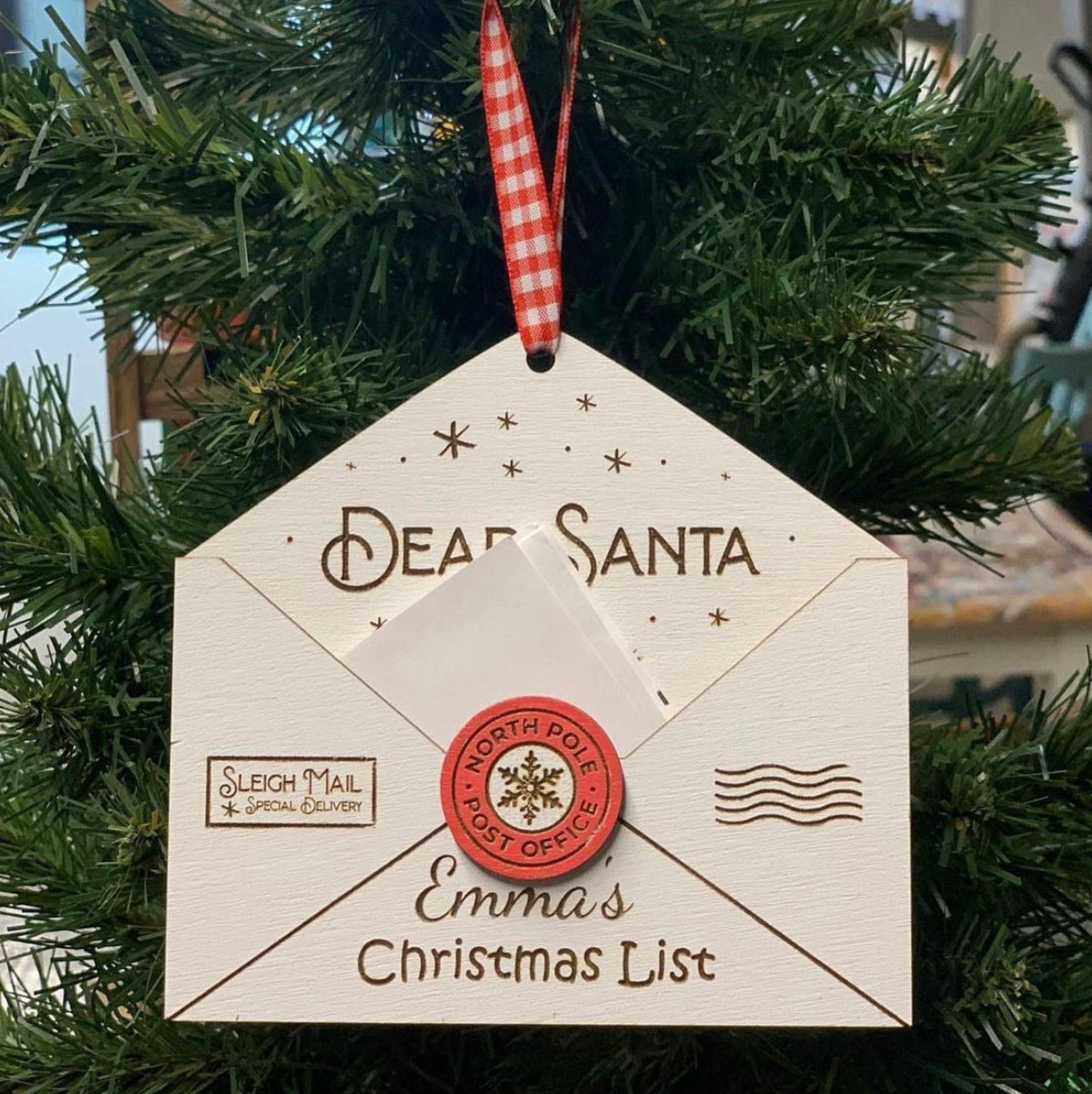 Painted Dear Santa Envelope